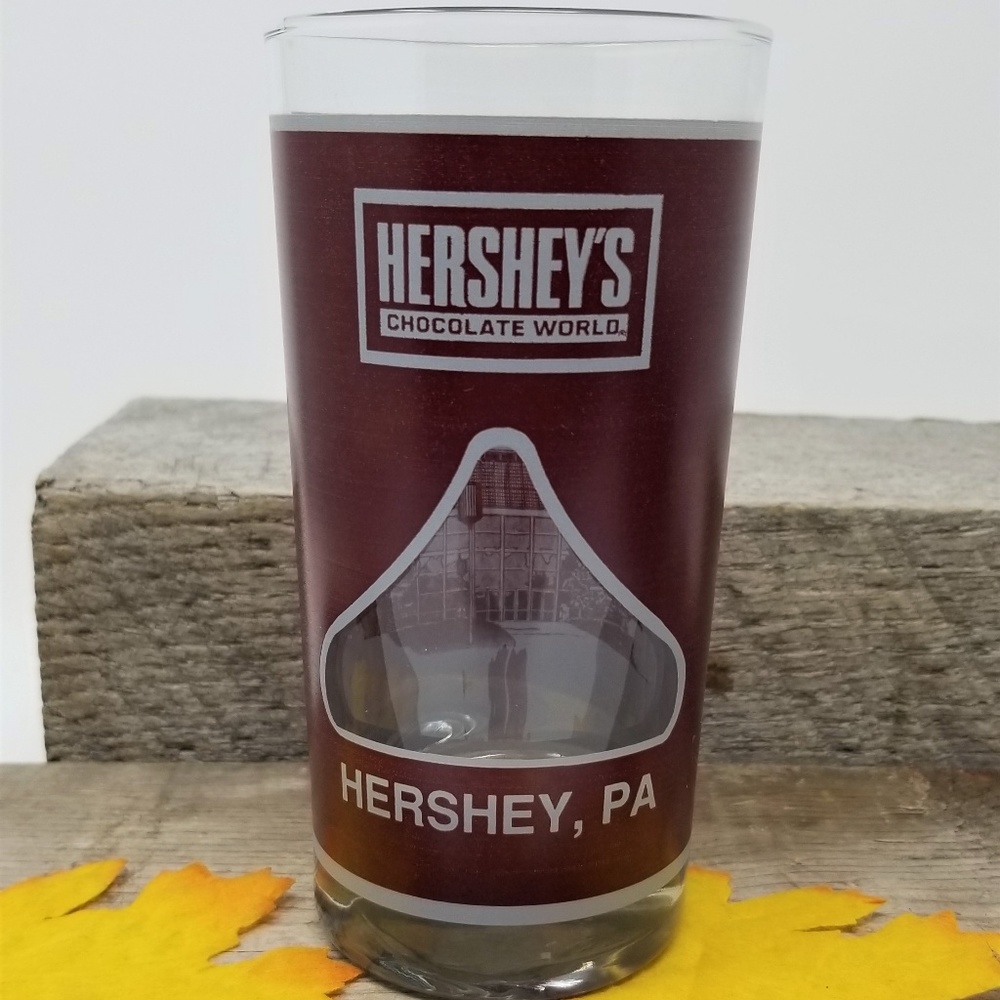 Vintage Hershey Kiss Glass from Hershey Pa
